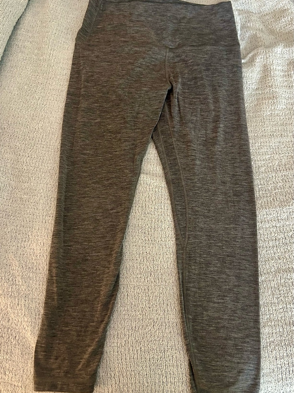 lululemon athletica Align Heathered Gray Women's Cropped Leggings